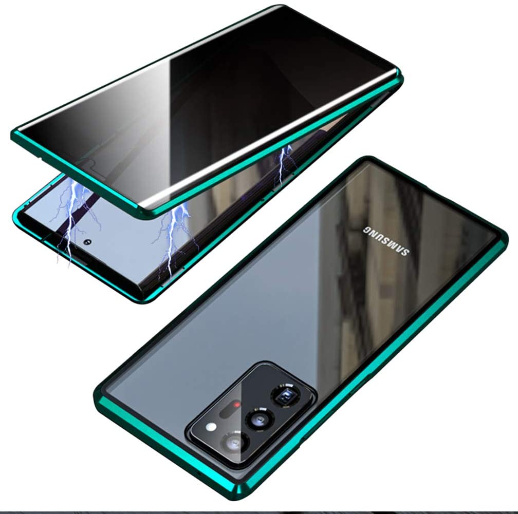 Premium Magnetic Case for Samsung Galaxy Note 20 Ultra - Shockproof Protective Cover with Tempered Glass Screen Protector | Perfect for Work, Travel & Everyday Use