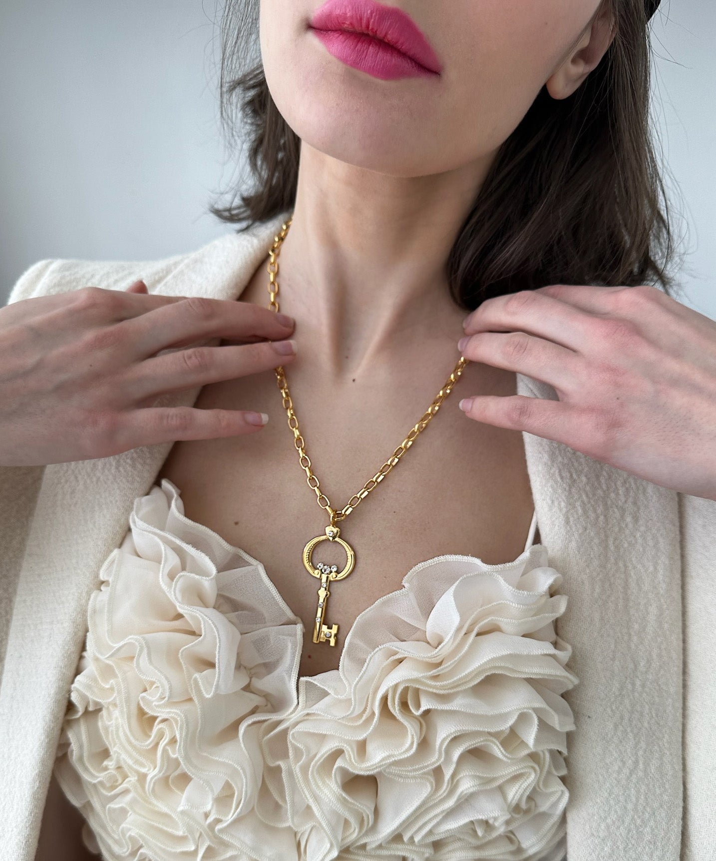 Constance Necklace - Elegant Gold Plated Pendant for Women | Perfect for Parties, Weddings & Everyday Wear
