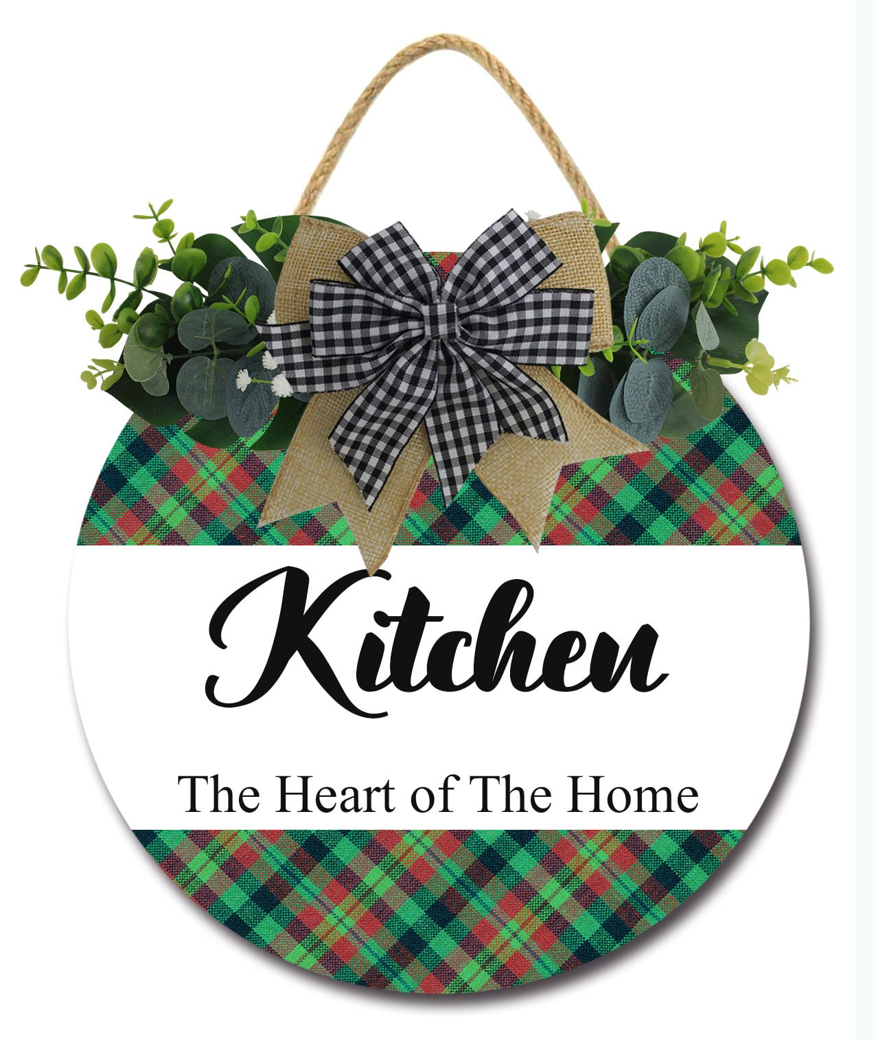 Farmhouse Kitchen Decor Signs - Rustic Wooden Wall Art with Funny Sayings | Heartwarming Home Kitchen Hanging Decor | Perfect for Farmhouse, Cottage & Country Style Kitchens