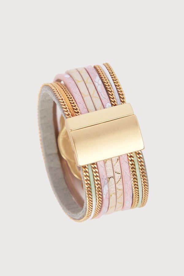 Elegant Soft Pink Multi Medallion Bracelet for Women - Boho Chic Beaded Handmade Jewelry - Perfect for Parties, Weddings & Everyday Wear