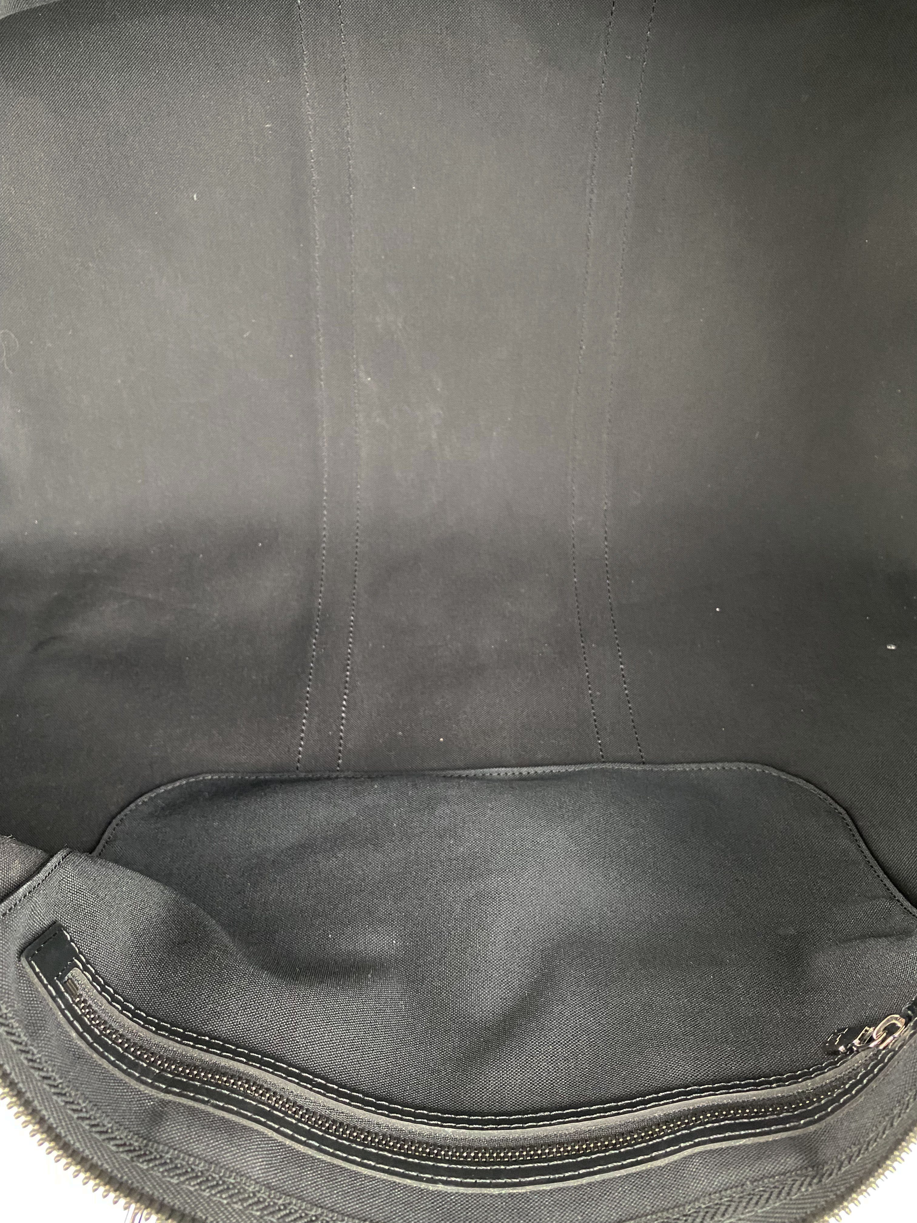 Louis Vuitton Eclipse Monogram Keepall Bandouliere 55 Travel Duffle Bag - Stylish Carry-On Luggage for Weekend Getaways & Business Trips