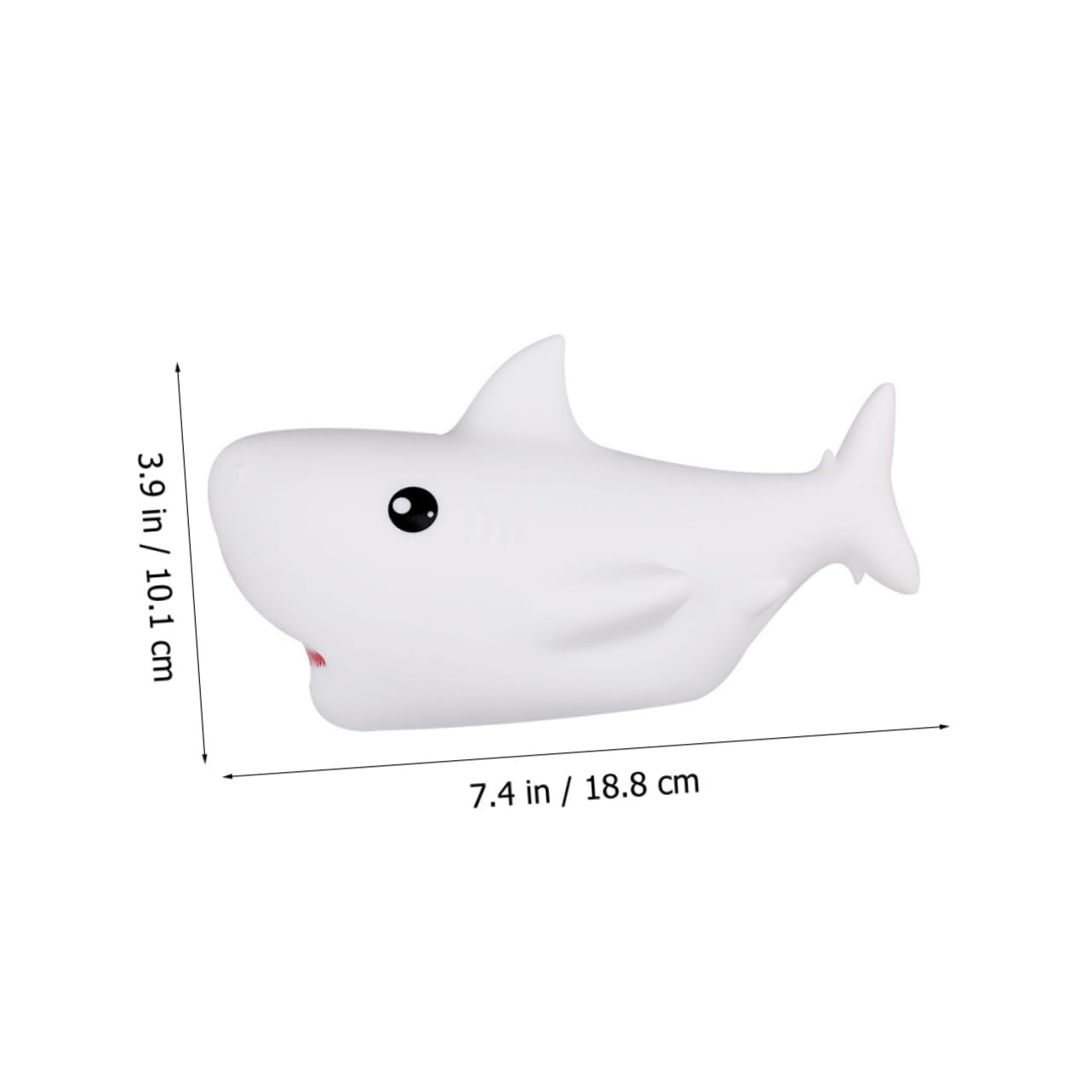 Angoily 3-Piece Shark Silicone Night Light Set - Wooden Base Ocean-Themed Desk Lamp for Kids Room, Nursery Decor & Bedside Nightlight | Perfect for Baby Bedrooms, Children's Study Areas & Coastal-Themed Home Decor