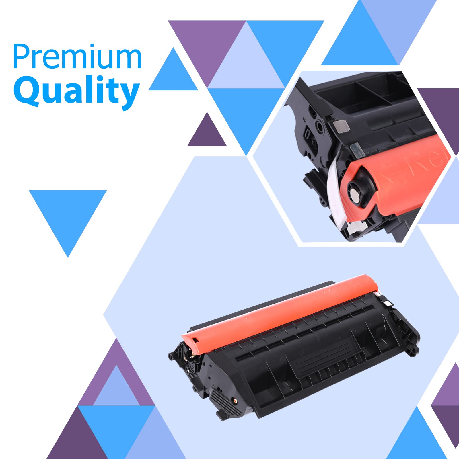 2-Pack 148A Black Toner Cartridge - Compatible Replacement for HP 148A/148X/W1480A/W1480X - Works with HP LaserJet Pro 4001n/4001dn/4001dw & MFP 4101fdw/4101fdn Printers - High-Yield Office & Home Printing Solution