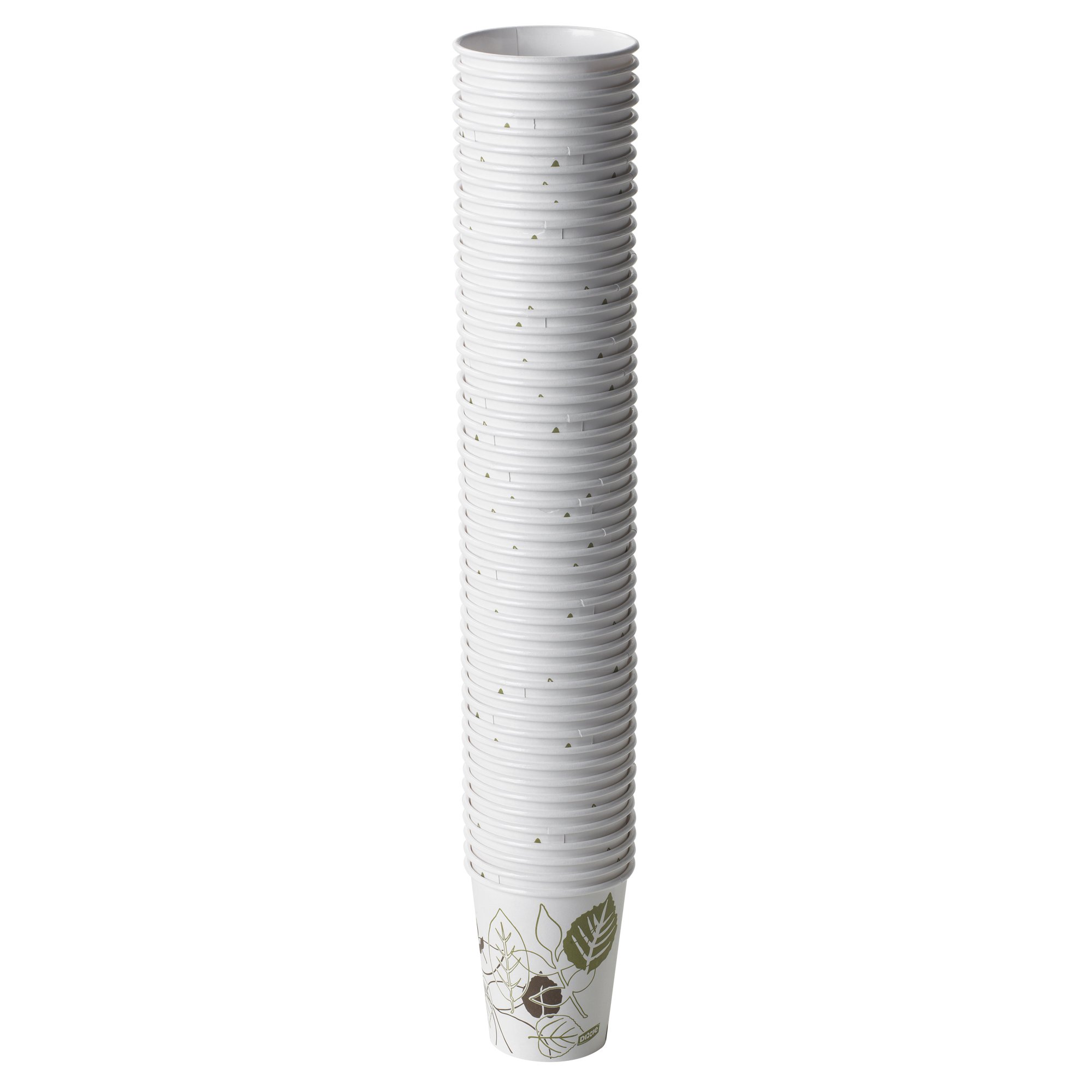 Dixie Paper Hot Coffee Cups, 10 oz (2340PATH) - 20 Sleeves with 50 Cups per Pack - Disposable Coffee Cups for Office, Cafes & Catering | Eco-Friendly Paper Coffee Cups for Hot Beverages