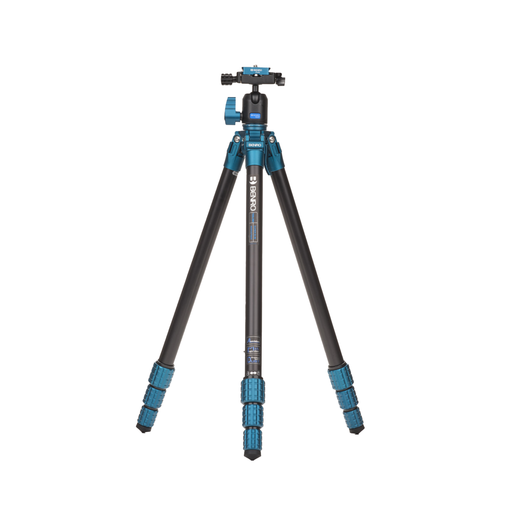 Benro TSL08AN00 SuperSlim Aluminum Tripod with Ball Head - Lightweight Travel Tripod for DSLR Cameras, Perfect for Photography, Hiking & Outdoor Adventures