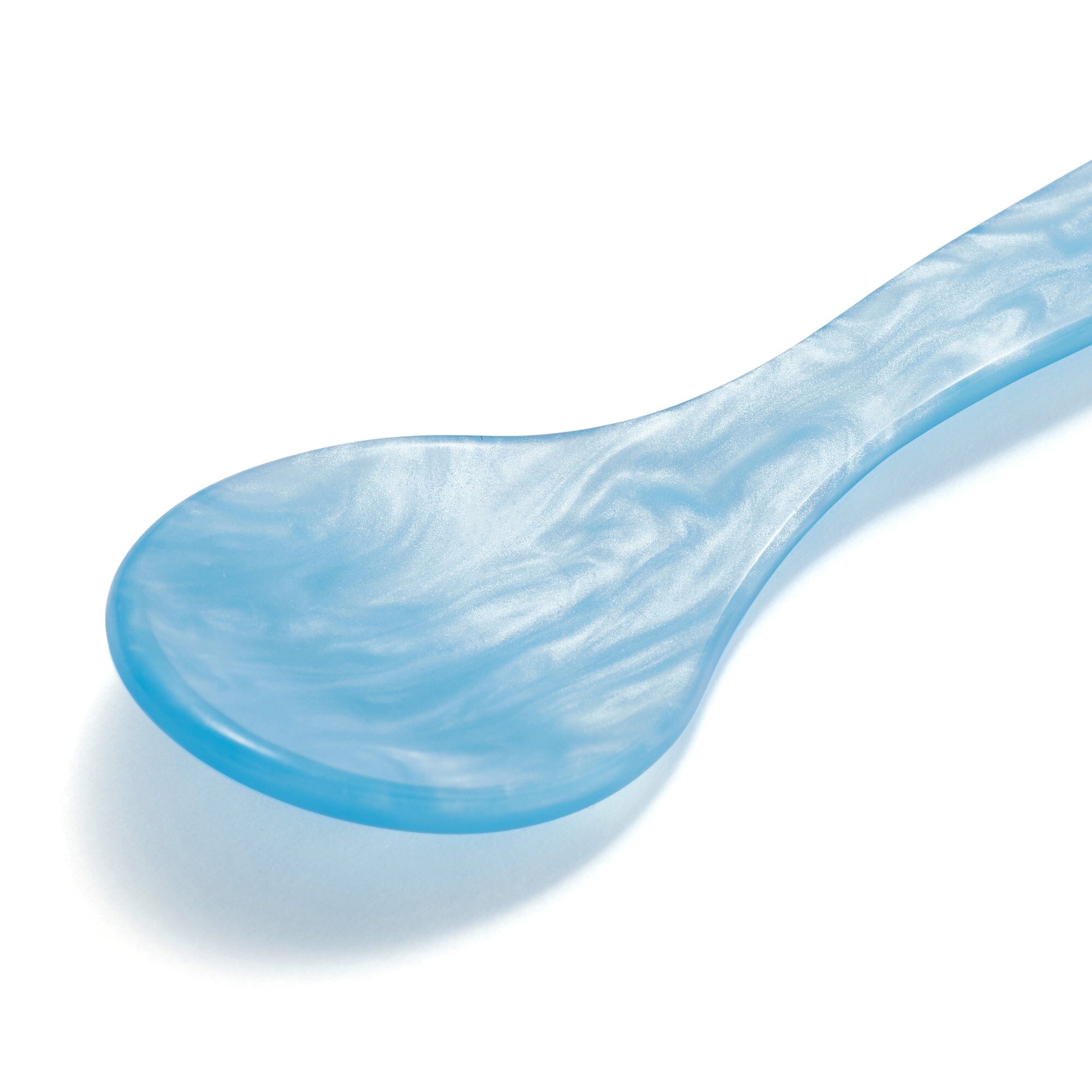 Premium Blue Marble Dessert Spoons - Elegant Tableware for Cakes, Ice Cream & Desserts - Perfect for Parties, Weddings & Home Dining