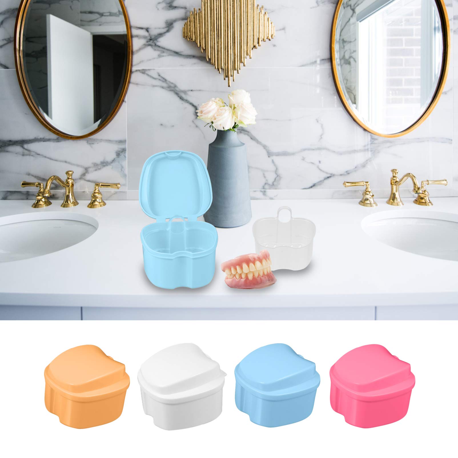 4-Piece Clear Plastic Storage Organizer Box Set - Stackable Bins for Jewelry, Office Supplies, Crafts & Home Organization (Perfect for Drawers, Shelves & Closets)