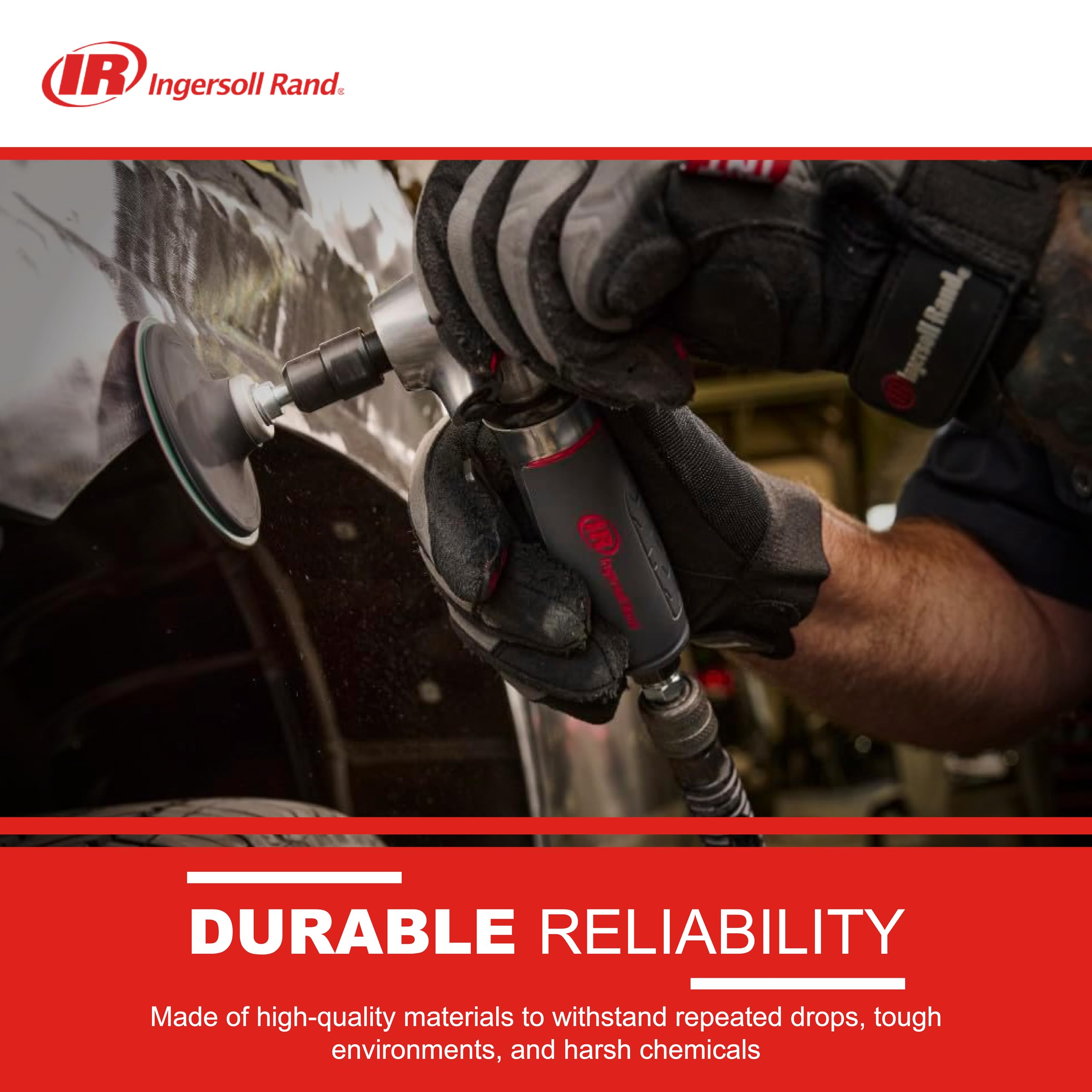 Ingersoll Rand 5102MAX Right Angle Air Die Grinder – 0.4 HP, 20,000 RPM, Ergonomic Grip, Lightweight Design with Spindle Lock (Grey) – Perfect for Metalworking, Automotive Repair & DIY Projects