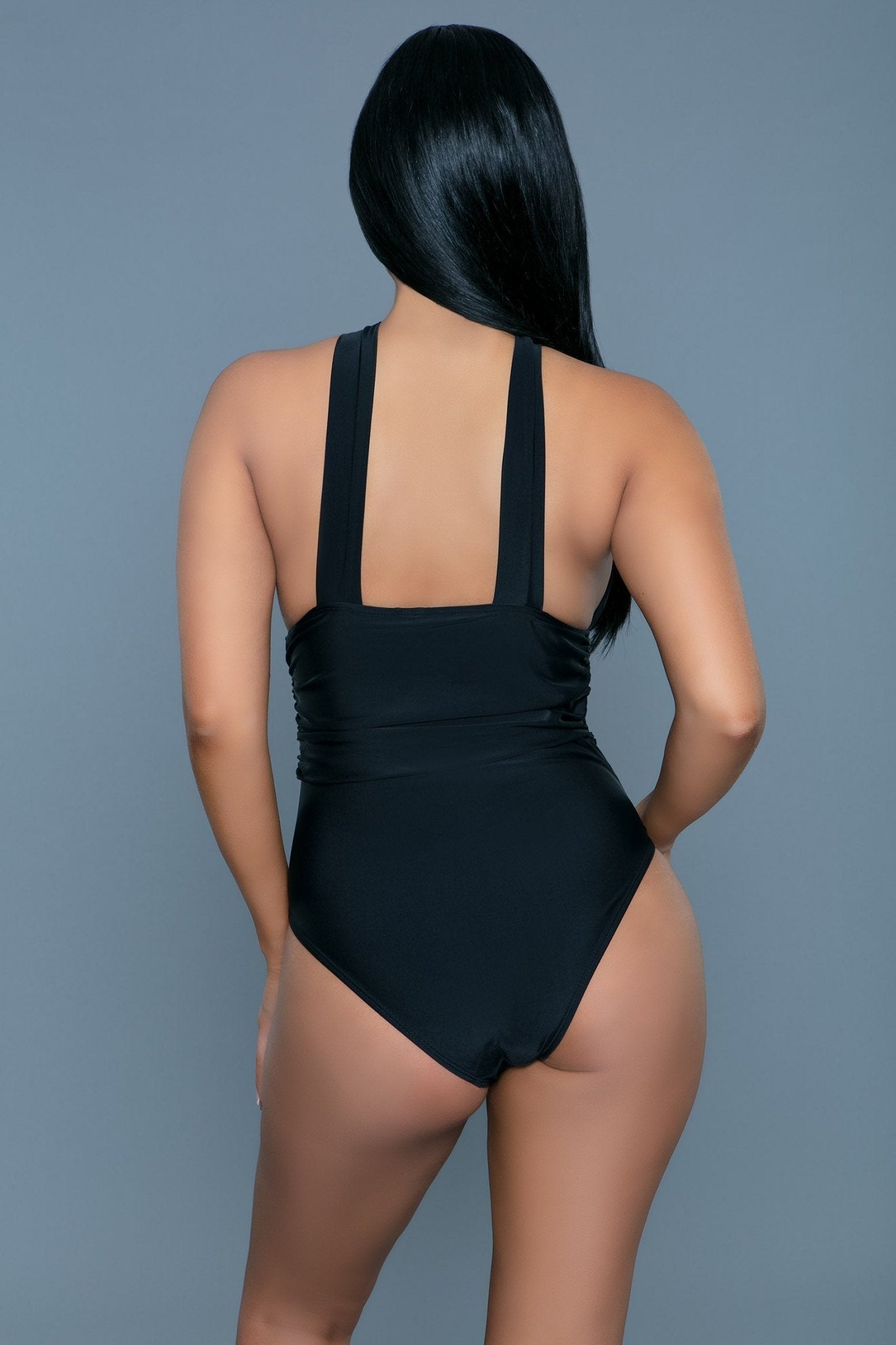 BeWicked Women's Everly Retro Swimsuit 1971 - Vintage One Piece Bathing Suit for Women, High Waisted Swimwear with Ruffles - Perfect for Pool, Beach, and Summer Vacations