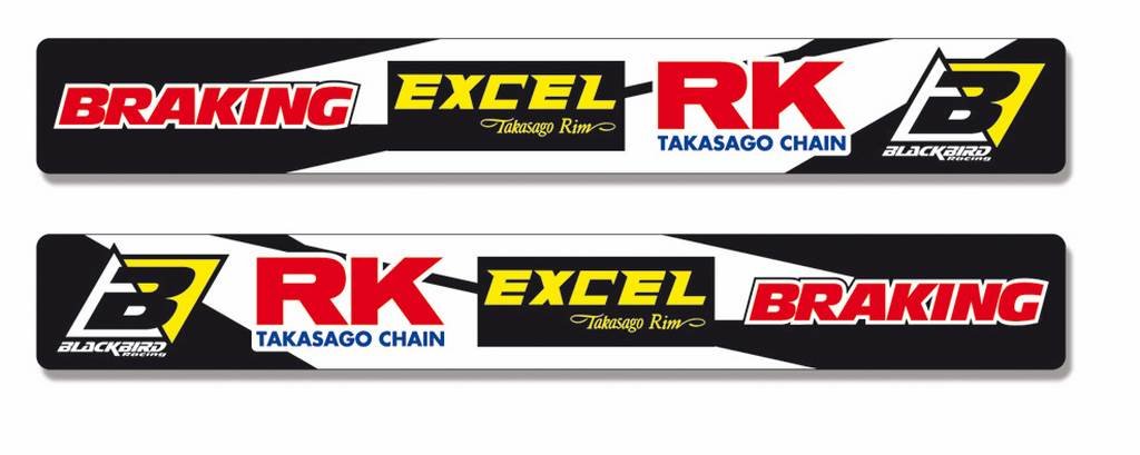 Kti Adhesivo Sponsors Basculante Blackbird Racing 5007 - High Performance Racing Stickers for Cars, Motorcycles & Helmets - Perfect for Motorsports Enthusiasts & Track Days