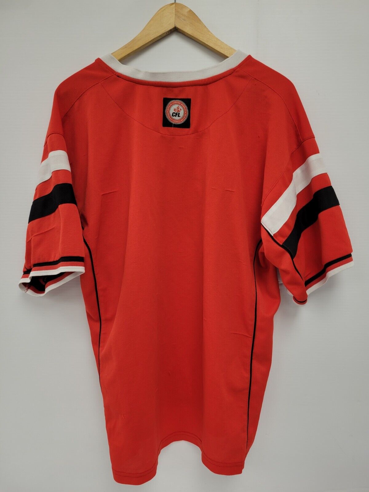 Official Calgary Stampeders CFL Football Jersey - Size Large for Men - Perfect for Game Day, Tailgating & Fan Events