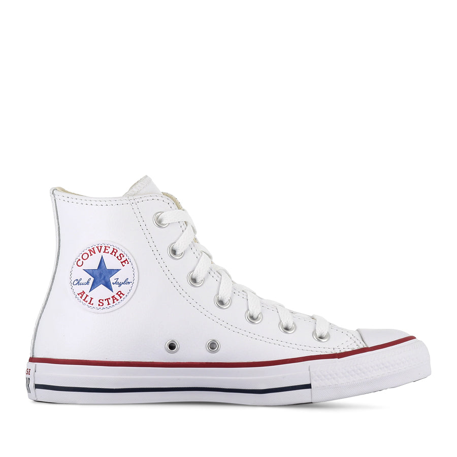 Converse All Star Hi Leather Sneakers in White - Classic Unisex High-Top Shoes for Casual Wear, Street Style & Everyday Comfort