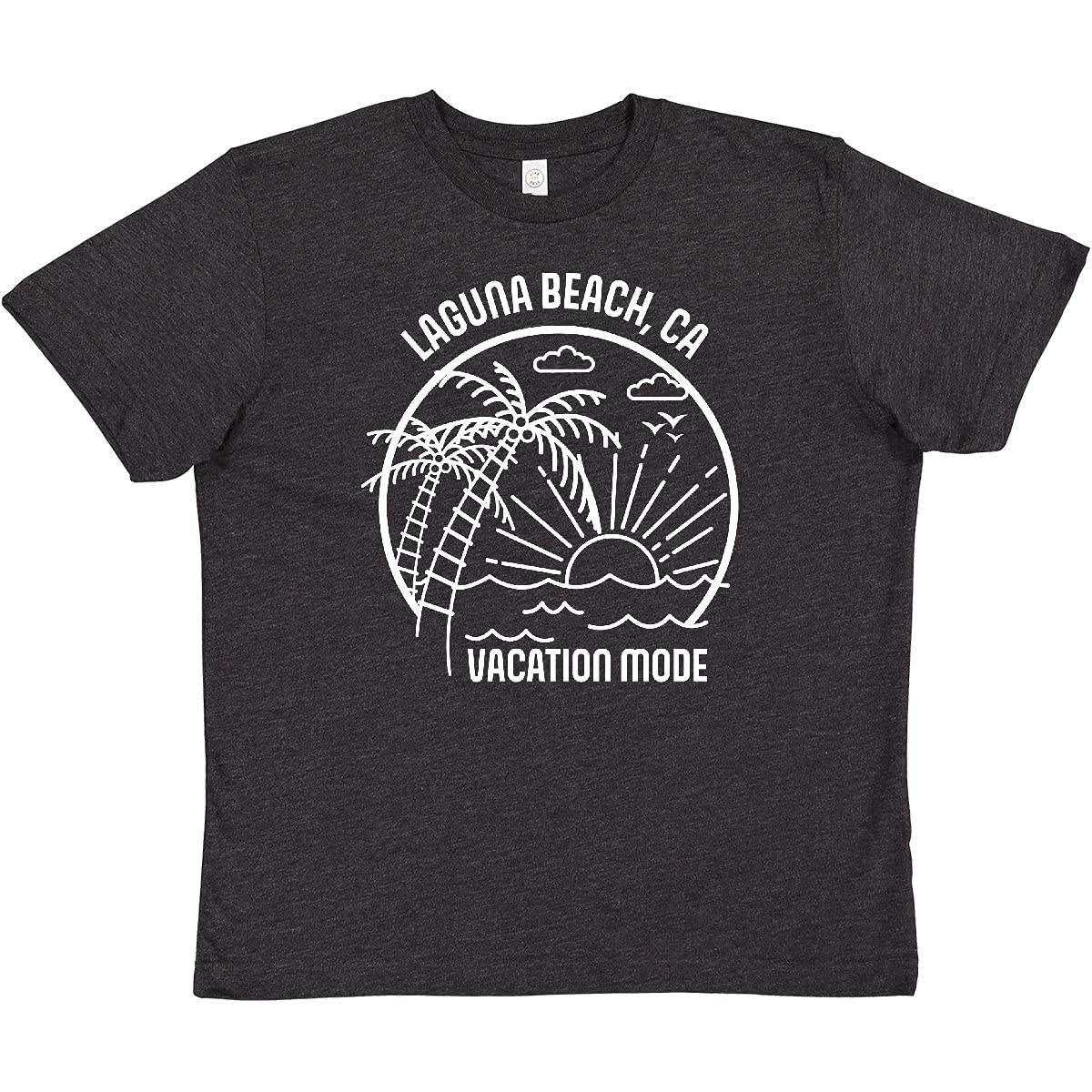 Inktastic Summer Vacation Mode Laguna Beach California Youth T-Shirt - Comfortable Kids Travel Tee for Beach Trips & Family Vacations