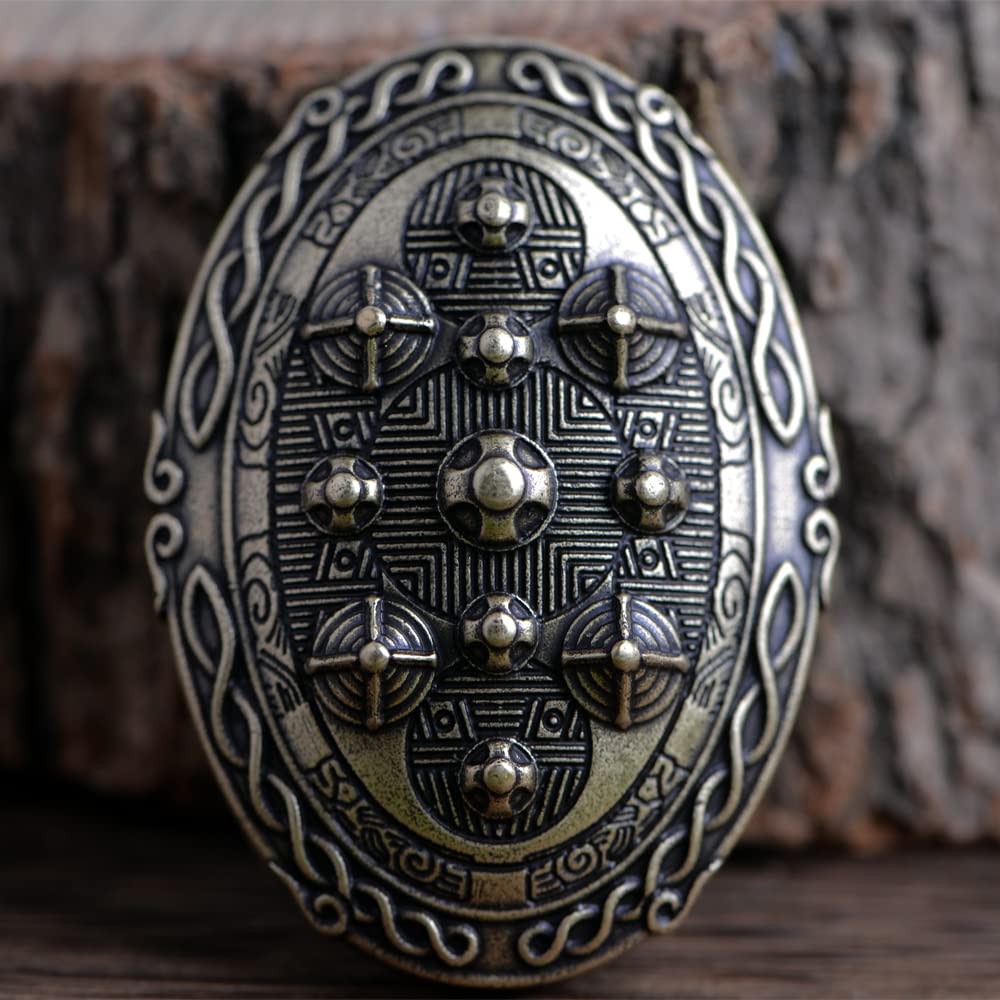 Viking Turtle Brooch for Men - Norse Talisman Jewelry, Viking Accessories, Unique Gift for Men - Perfect for Viking Costumes, Historical Reenactments & Norse Themed Events