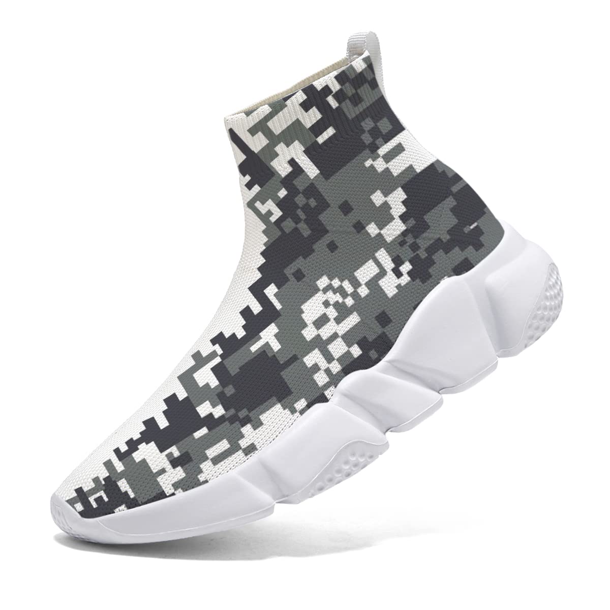 Hetios Men's Plus Size Sneakers - Lightweight Breathable Walking & Running Shoes, Camouflage Workout Casual Sports Shoes for Gym, Jogging & Everyday Wear