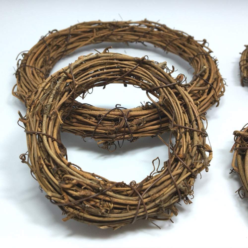 1pcs Natural Grapevine Wreath Ring 12inch - DIY Rustic Wreath Base for Summer, Fall, Christmas Decor - Perfect for Door Garland, Home, Wedding, Party, Gift & Hanging Decorations