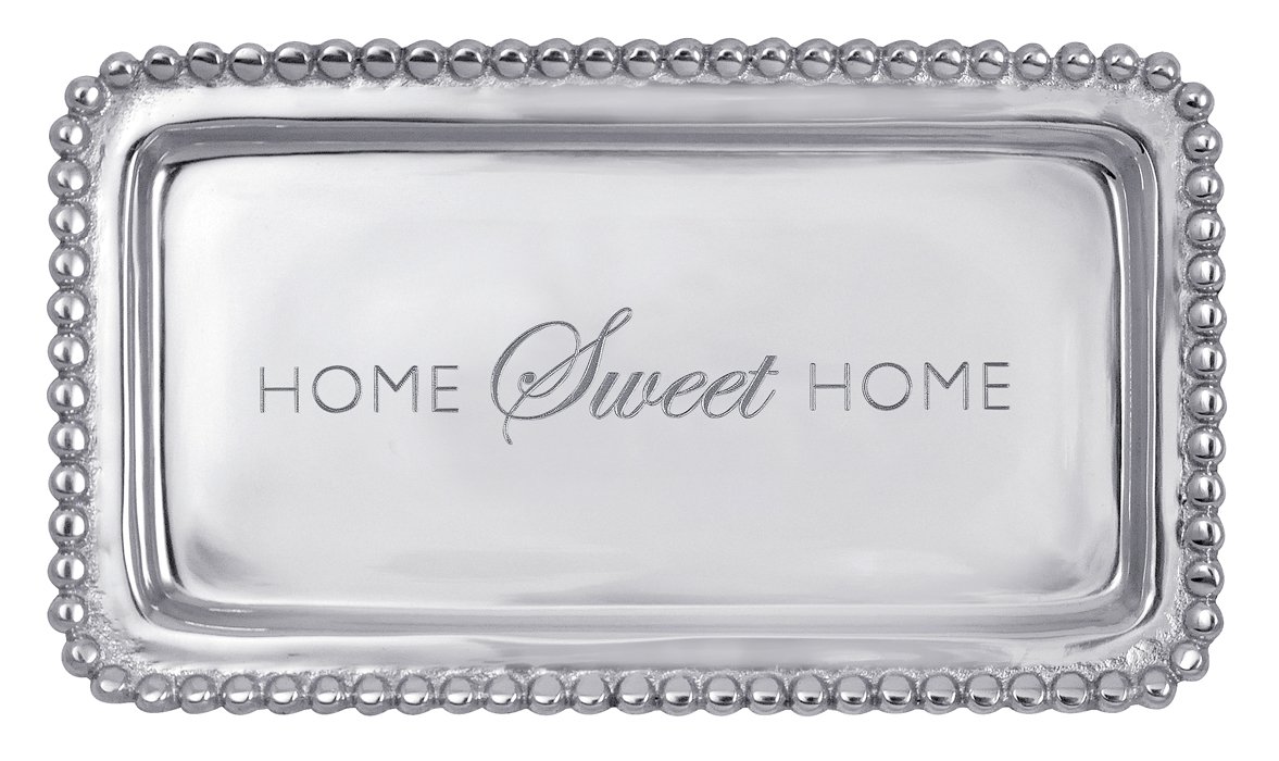 Mariposa 'Home Sweet Home' Decorative Tray - Elegant Serving Tray for Coffee Table, Dining Table, or Entryway Decor