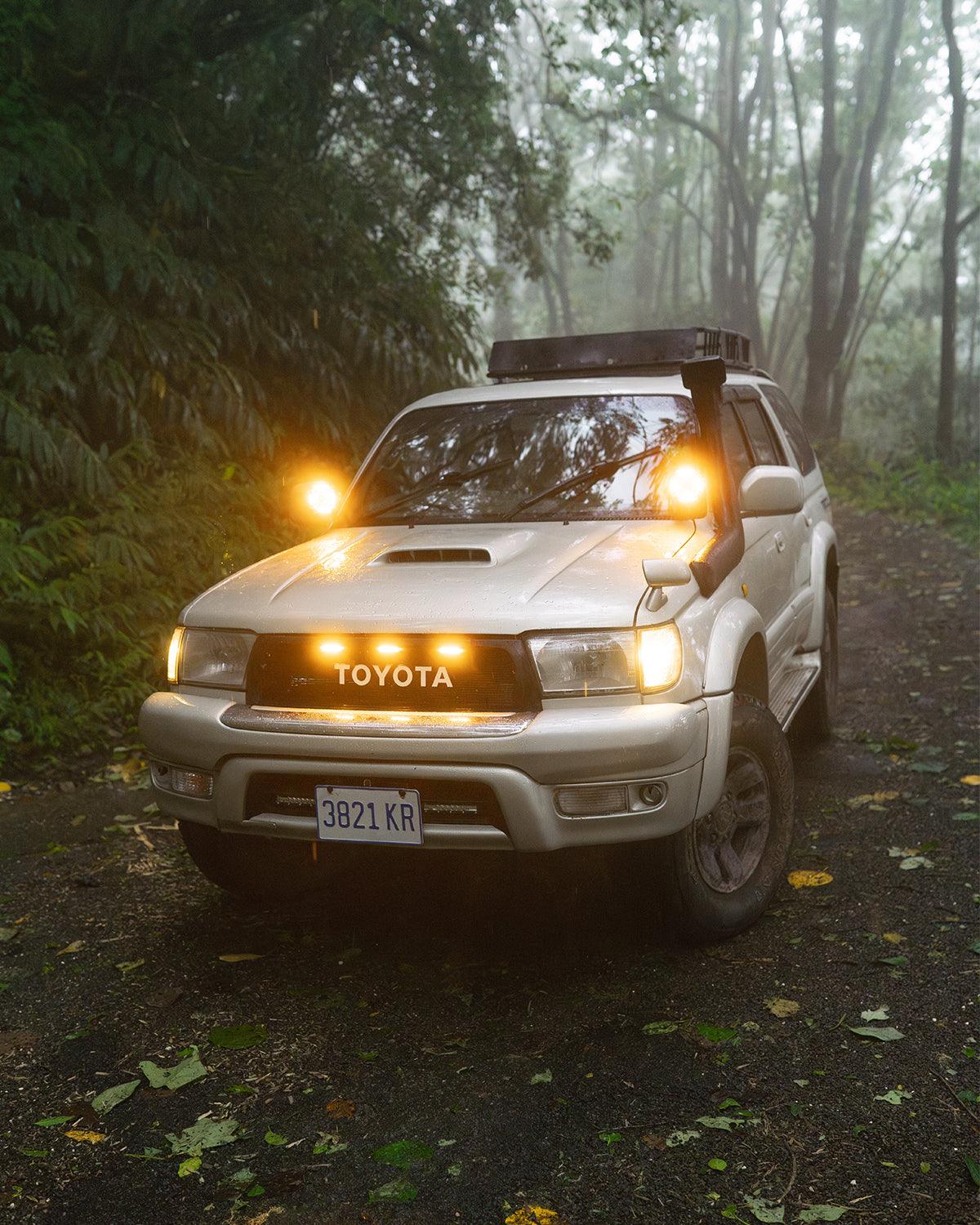 CUBE Z Series 4 Inch Spot LED Pod Lights - Off Road Lights with White DRL & Amber Turn Signal - Waterproof LED Light Bar for Trucks, ATVs, UTVs, Jeeps, Boats & Off-Road Vehicles