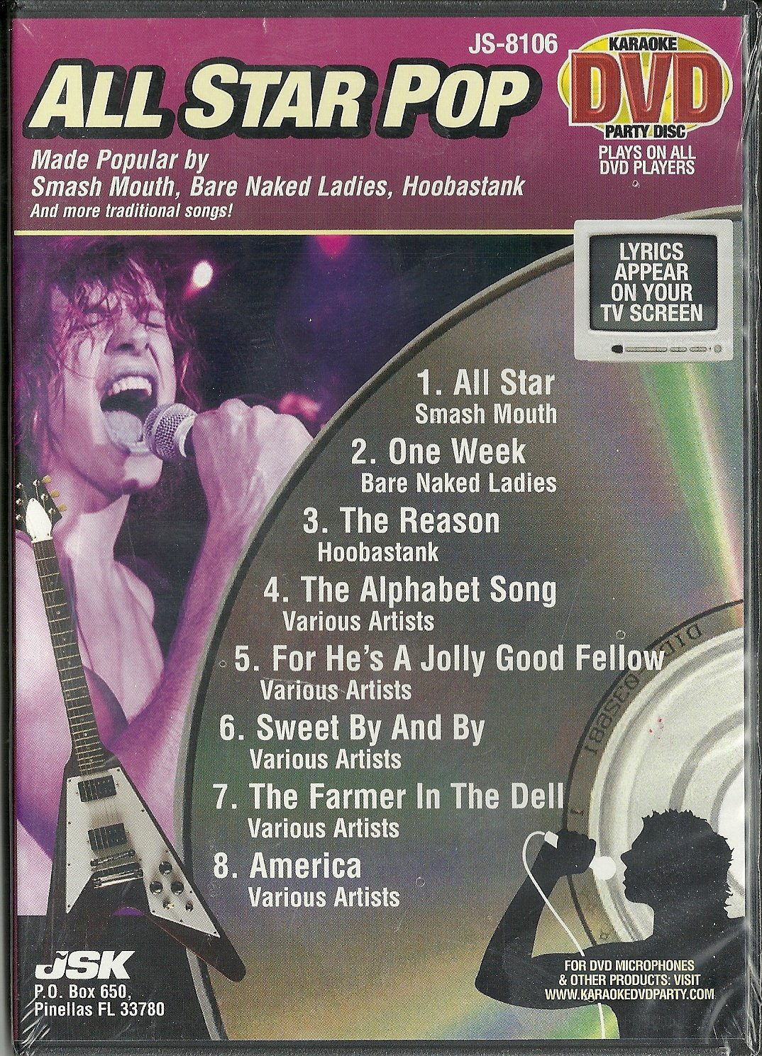 Best All Star Pop Karaoke DVD Party Disc - Top Sing Along Hits for Home Parties & Family Fun | Perfect for Birthday Celebrations, Holiday Gatherings & Game Nights | Great for Karaoke Nights, Girls' Night Out & Family Bonding | Ideal for Home Entertainment, Christmas Parties & Weekend Get-Togethers
