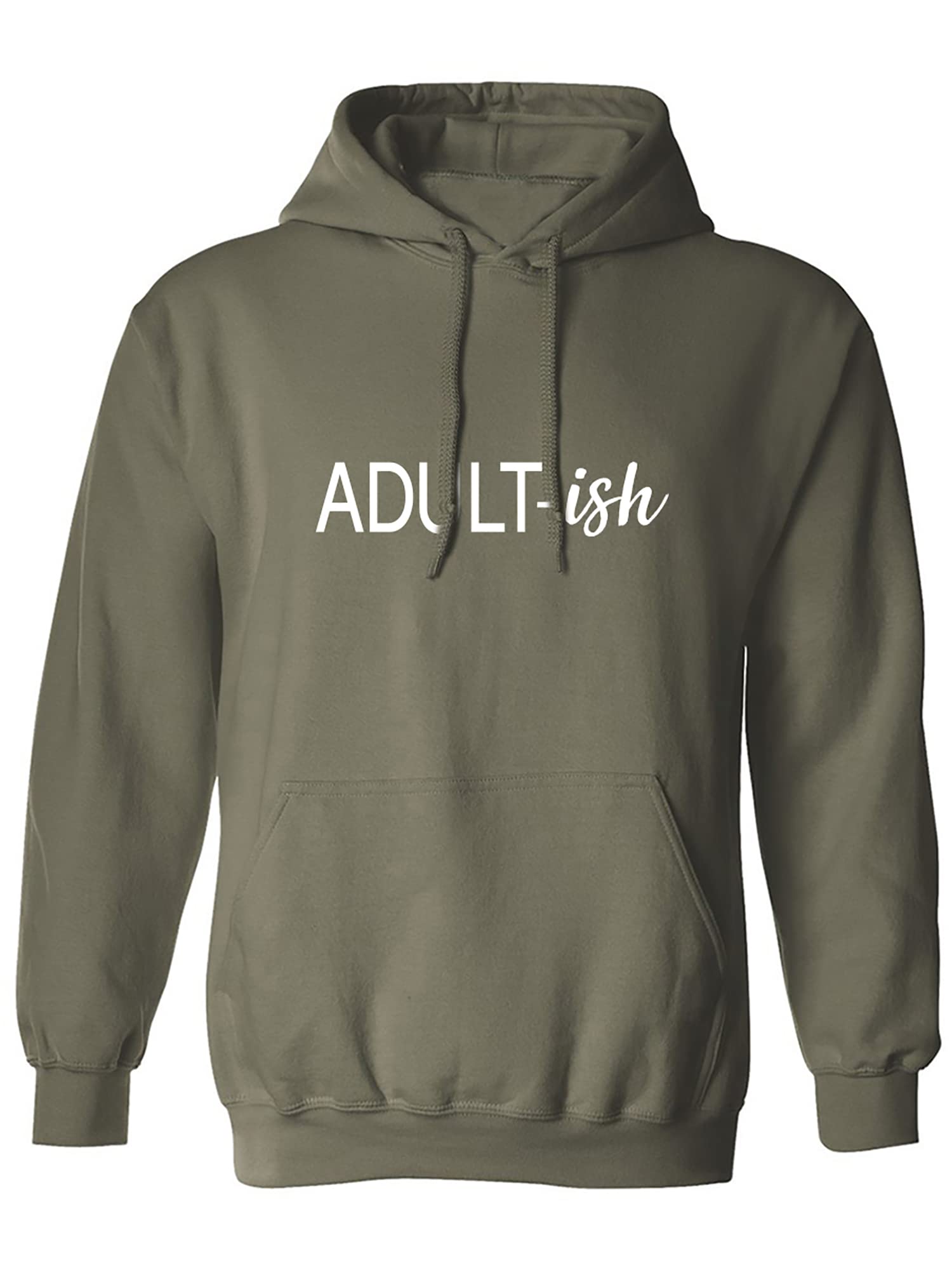 Zerogravitee ADULT-ish Funny Hooded Sweatshirt for Men & Women | Cozy Pullover with Hood | Perfect for Casual Wear, Lounging & Gifts