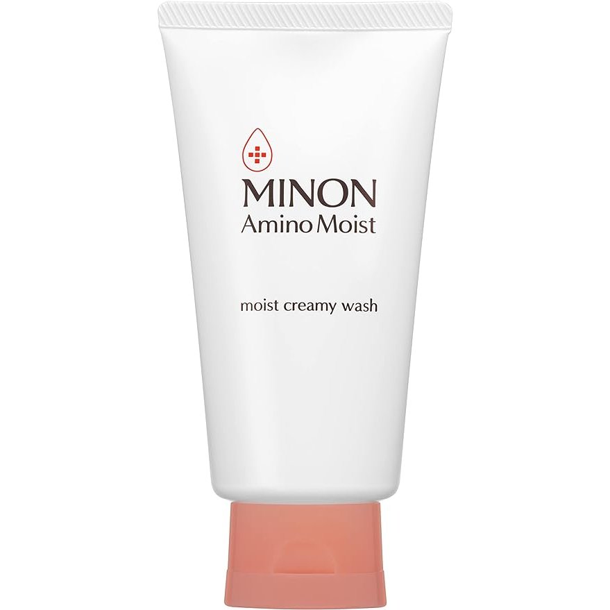 Minon Amino Moist Creamy Wash Cleansing Foam 100g - Gentle Face Wash for Sensitive Skin, Hydrating & Soothing Facial Cleanser - Perfect for Daily Skincare Routine & Post-Makeup Removal