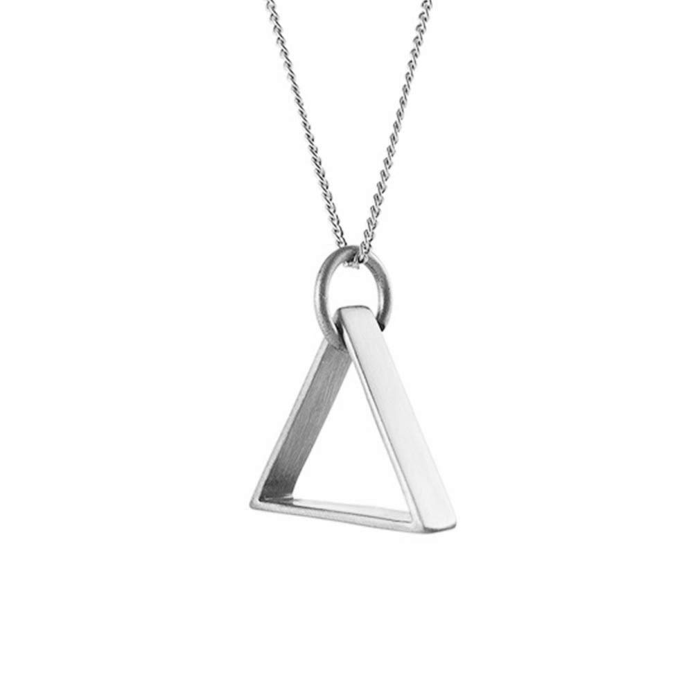 Simple Charm Necklace for Women - Minimalist Triangle Pendant Jewelry - Perfect for Everyday Wear, Gifts & Special Occasions