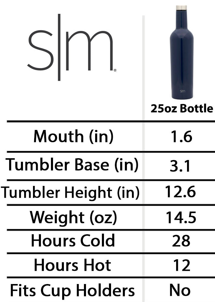 Premium Spirit Wine Bundle - Set of Two 12oz Insulated Tumblers & One 25oz Stainless Steel Wine Bottle - Perfect for Outdoor Picnics, Camping & Travel