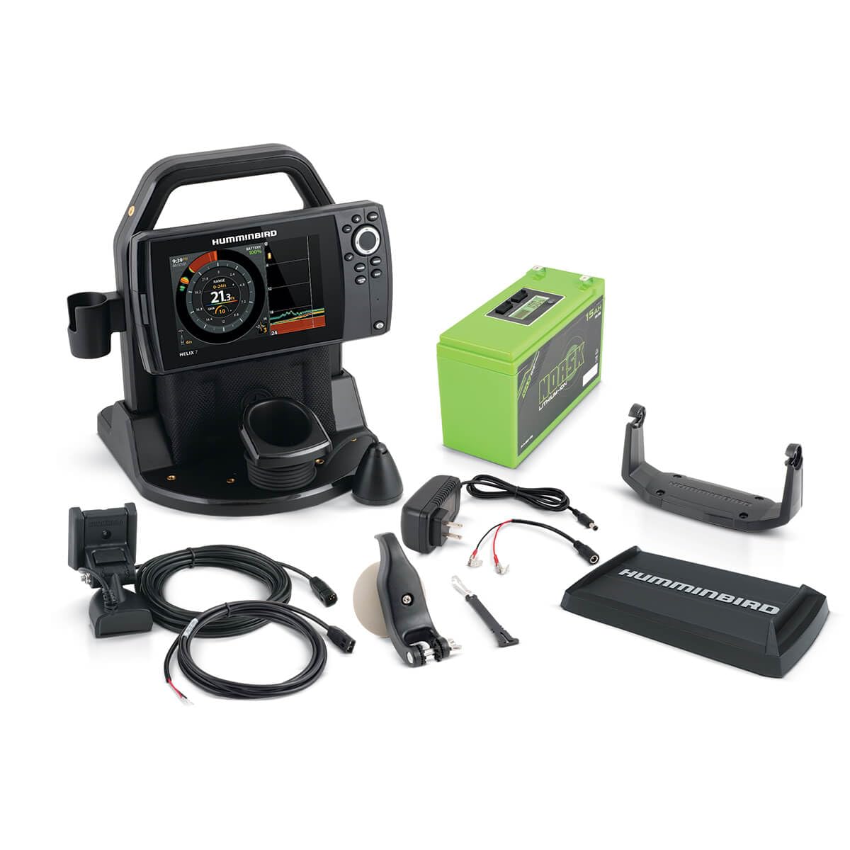 Humminbird 411760-1 ICE Helix 7 CHIRP GPS G4 All-Season Fish Finder - Ice Fishing & Open Water Fishing Electronics with GPS Navigation