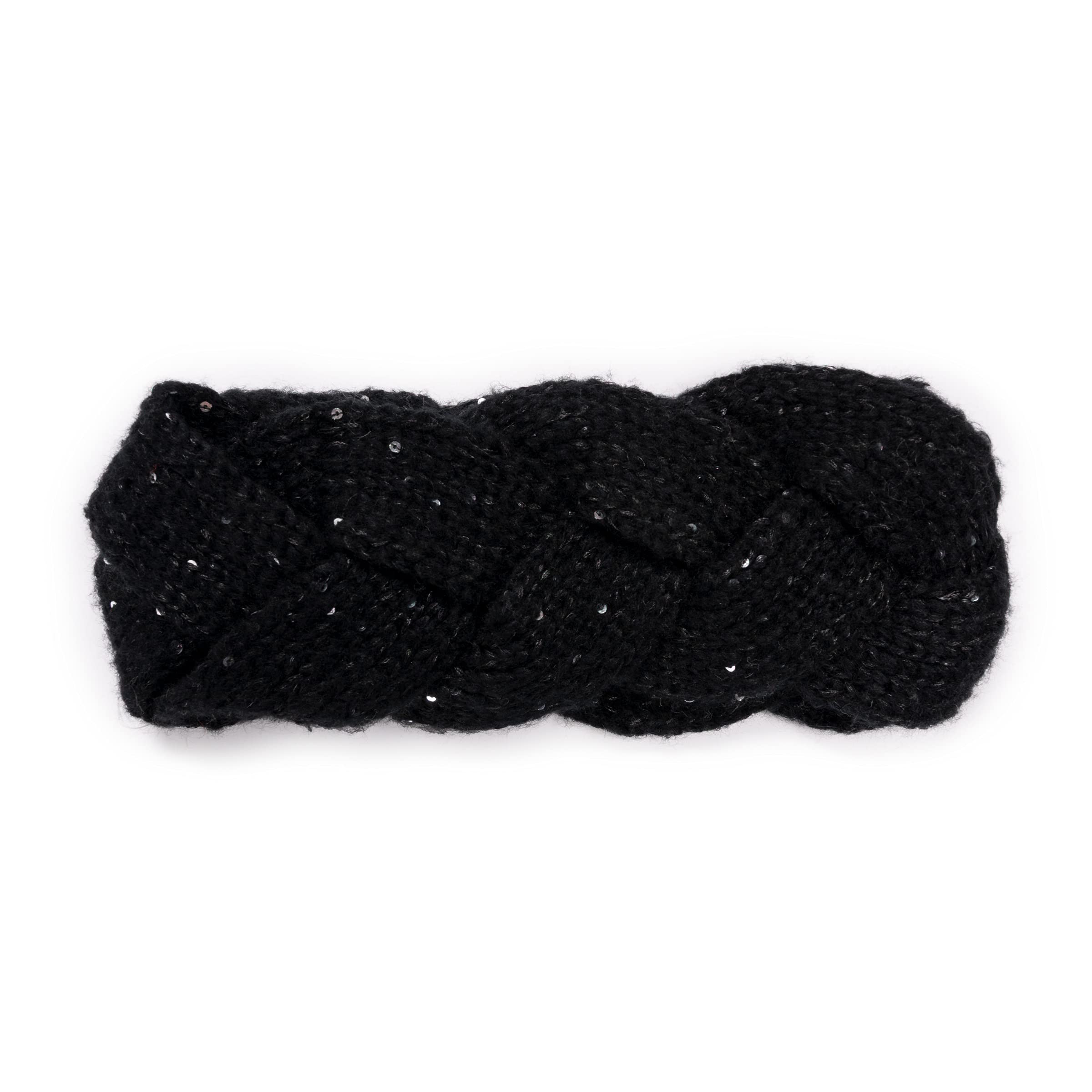 MUK-LUK Women's Sparkly Sequin Twist Headband Hair Accessory for Parties, Weddings & Special Occasions