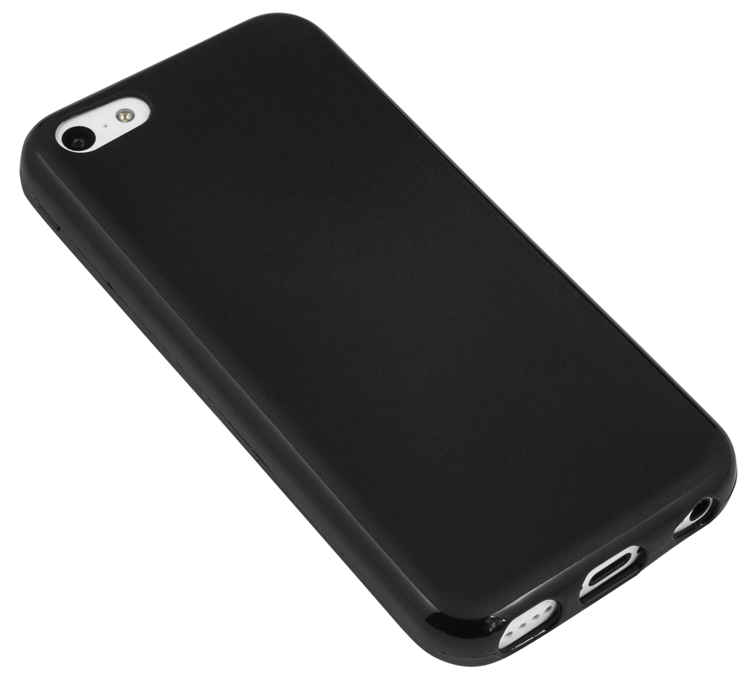 Mumbi Shockproof Matte Black Protective Case for iPhone 5 - Slim Fit, Anti-Scratch Cover with Raised Edges | Perfect for Everyday Use, Travel & Outdoor Activities