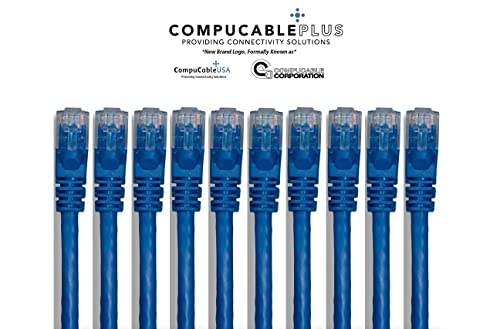 Cat 6 Ethernet Cable 50ft Blue - High Speed Unshielded Network Cable for Gaming, Streaming & Home Office - Faster Than Cat5e, Compatible with Router, Modem, PC, Laptop - Durable & Flexible for Indoor Use