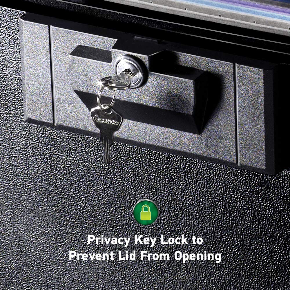 SentrySafe H0100 Fireproof Waterproof Security Box with Key Lock - 0.17 Cubic Feet, Black | 1170 Fireproof Safe Box with Key Lock - 0.61 Cubic Feet, Black | Ideal for Home, Office & Travel Document Protection