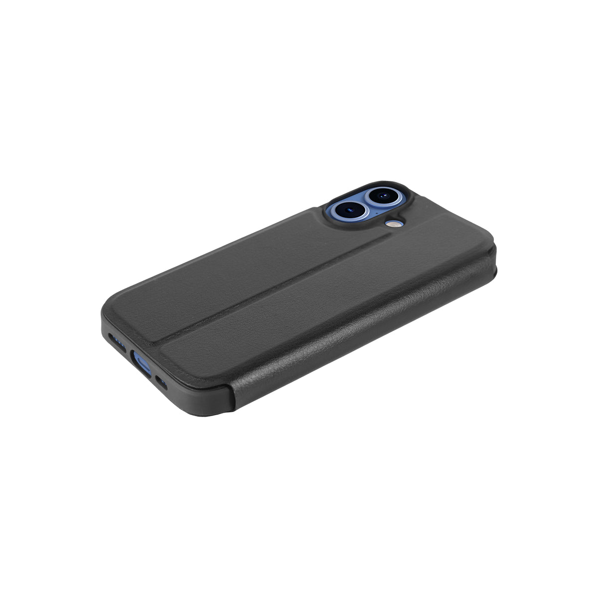 3sixT SlimFolio LTE Protective Case for iPhone 16 - Ultra Thin & Lightweight, Shockproof Cover with Built-in Screen Protector - Perfect for Business, Travel & Everyday Use (Black)