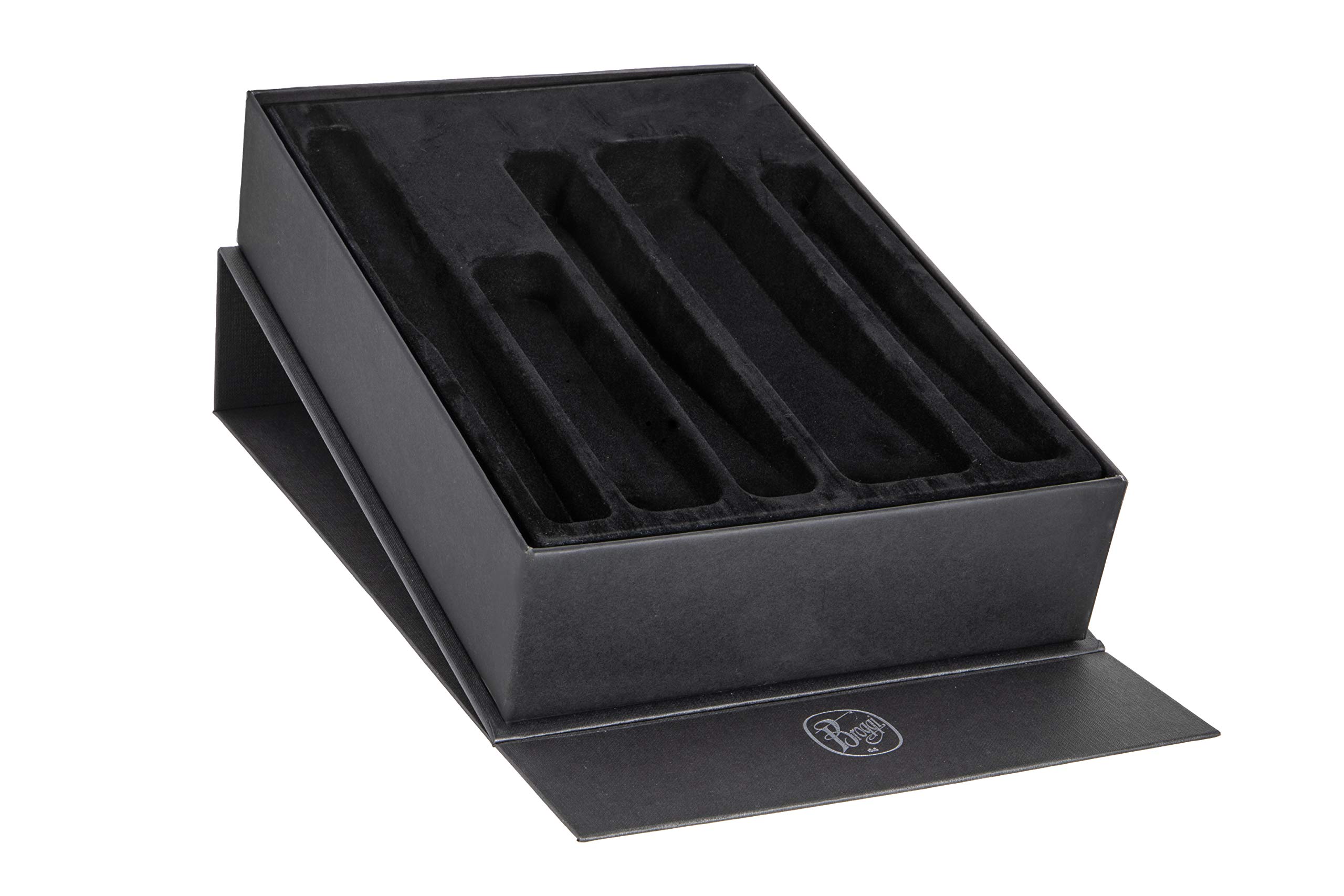 Broggi Zeta 20-Piece Stainless Steel Flatware Set - Service for 4 - Includes Elegant Storage/Gift Box - Perfect for Dinner Parties, Weddings & Housewarming Gifts