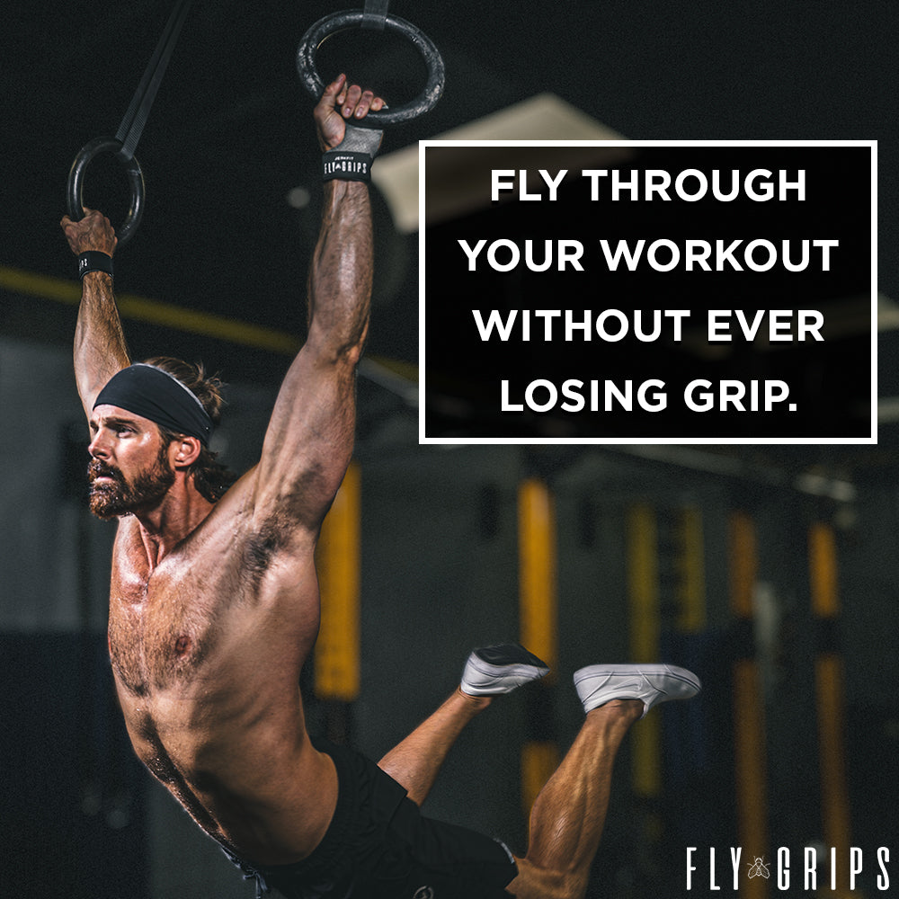 FLY GRIPS Ultra Premium Vegan CrossFit Gloves for Men & Women - Breathable Workout Gloves for Weightlifting, Gym, Fitness Training & CrossFit - Non-Slip Grip & Wrist Support