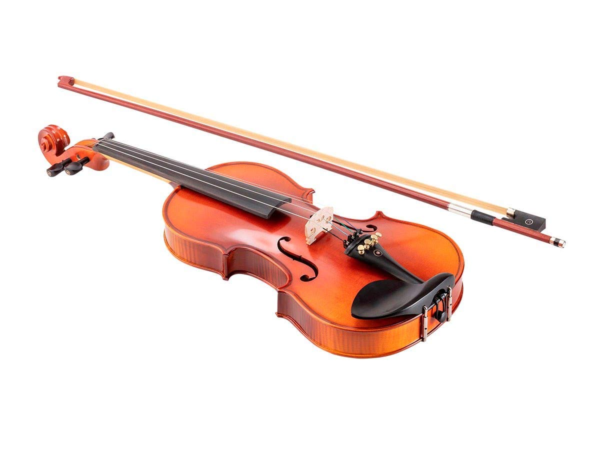 Monoprice 3/4 Size 4-String Violin for Beginners & Students - Full Size 609634 Model - Perfect for School Orchestras, Practice & Performances