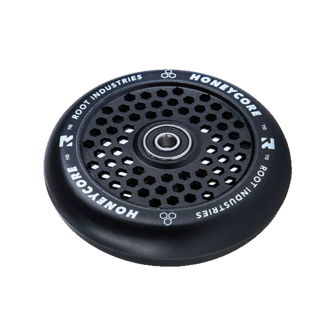 Root Industries Honey Core 110mm Black Wheels - Premium Aggressive Inline Skating Wheels for Outdoor & Indoor Skating, Park & Street Performance