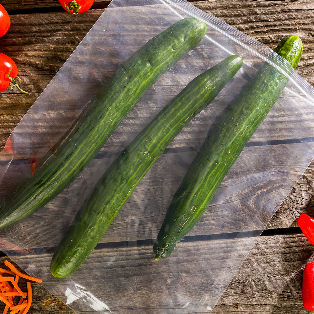 BPA Free Clear Plastic Zip Bags - 13x15 Inches, 100 Count Box | High Clarity Resealable Storage Bags for Food, Crafts & Organizing | Eco-Friendly & Durable