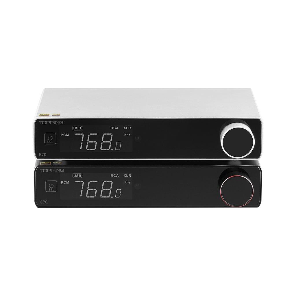 Topping E70 High-Resolution USB DAC & Headphone Amplifier - Audiophile-Grade Sound for Home Audio, Studio Monitoring & Gaming Setup