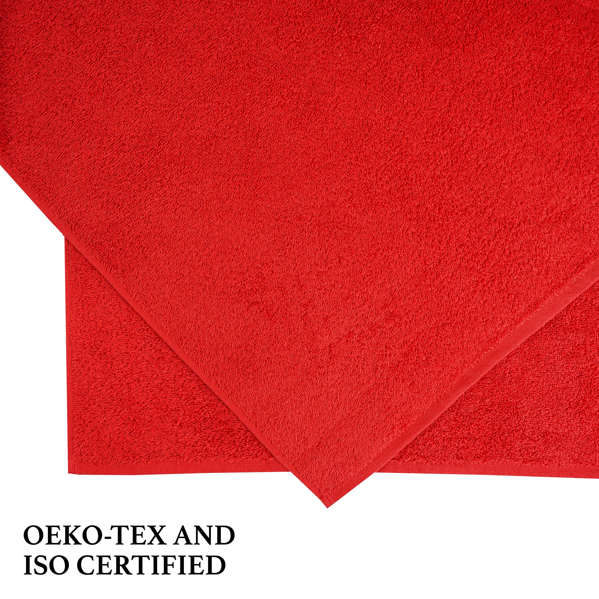 SUSSEXHOME Hotel-Quality 4-Piece Large Bath Towels Set - Ultra Soft & Absorbent 100% Natural Cotton Bath Sheets (40x80 Inches) for Spa, Bathroom & Beach - Plush Thick Luxury Towels with Solid Design