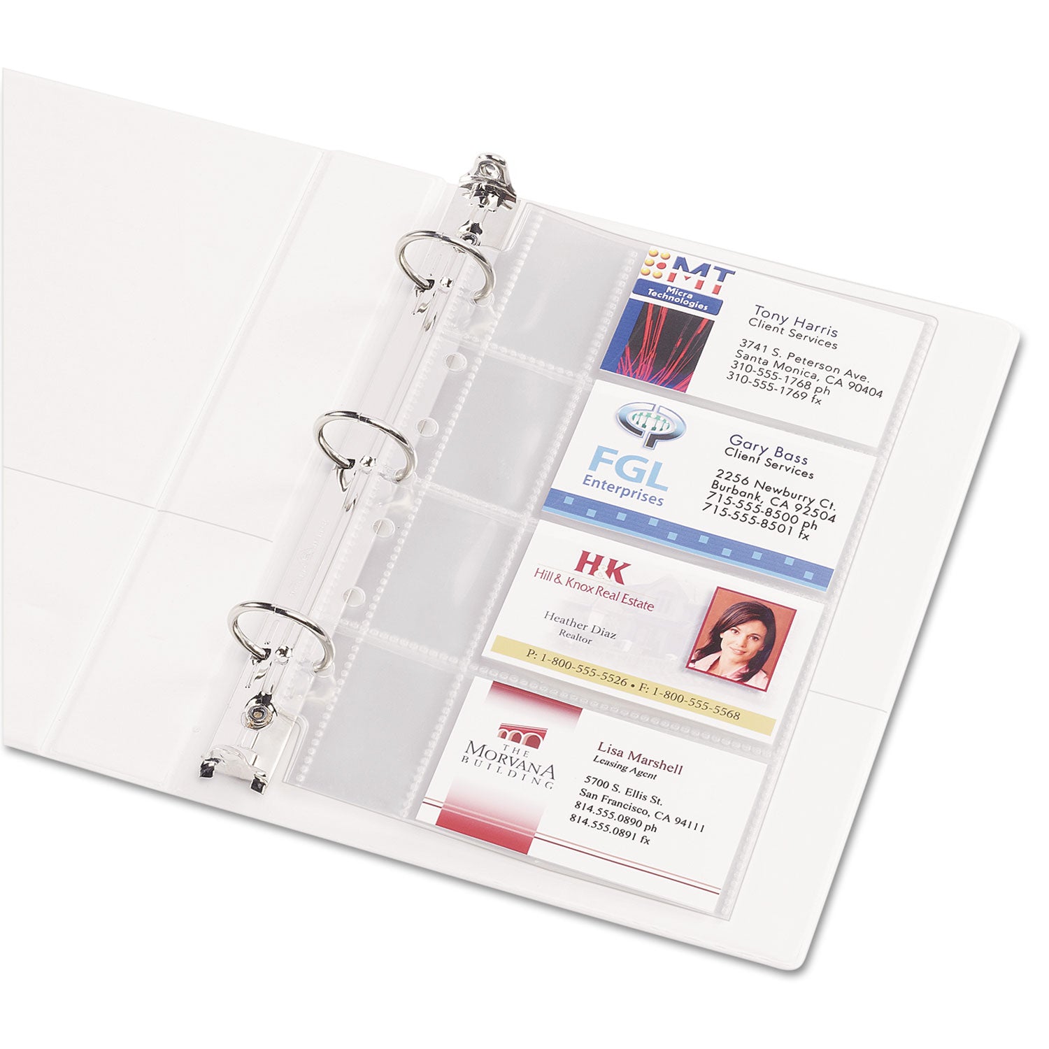 Avery® Business Card Binder Pages - Holds 2