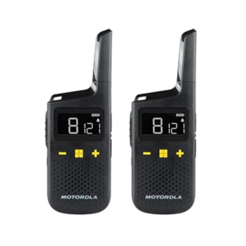 OSAT Motorola XT185 16-Channel UHF Two-Way Radio Twin Pack - Waterproof Walkie Talkies with Long Battery Life for Outdoor Adventures, Construction Sites & Emergency Communication