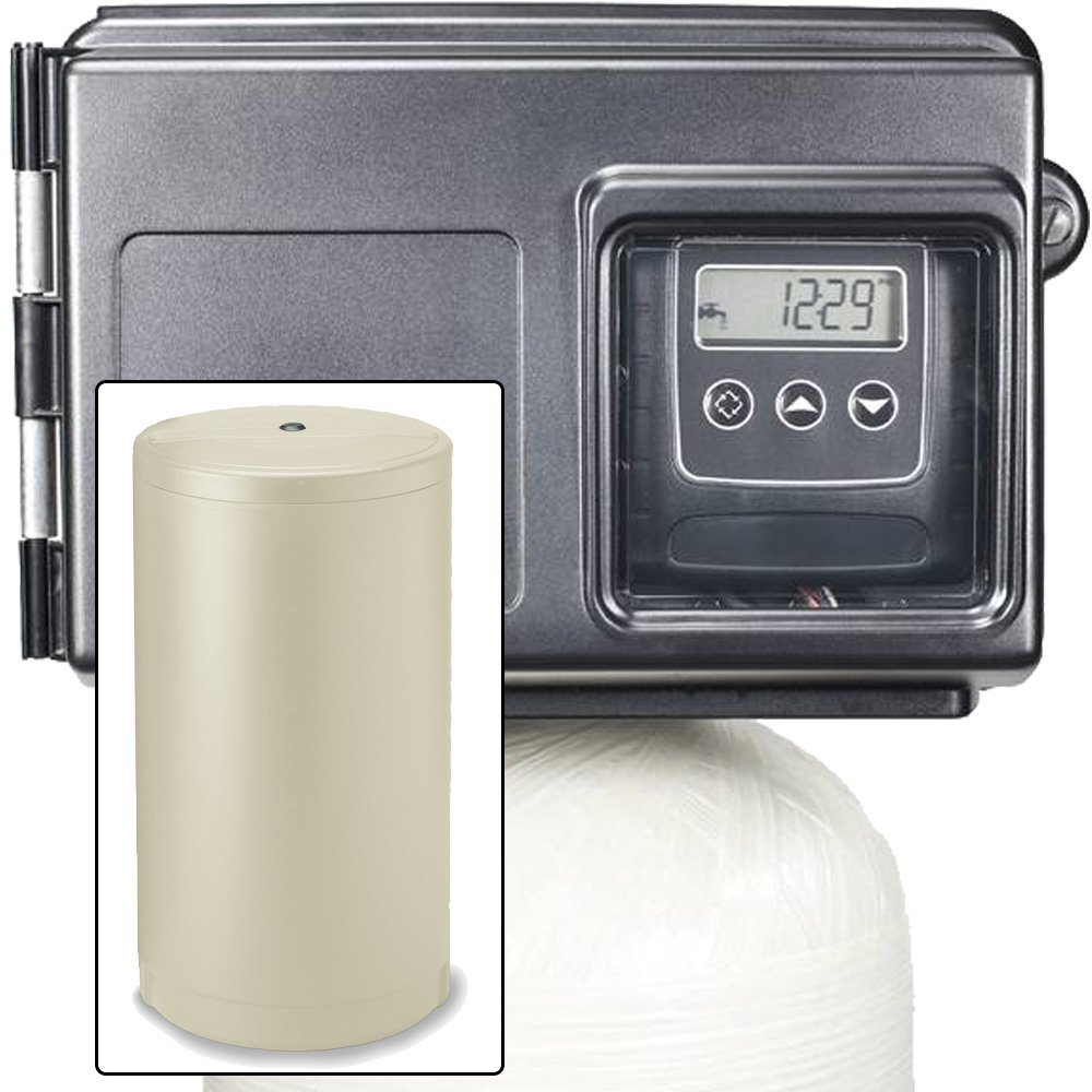 Iron Pro 64K Whole House Water Softener & Iron Filter System with Fleck 2510SXT Digital Metered Valve - 64,000 Grain Capacity for Hard Water & Iron Removal - Perfect for Homes, Farms & Commercial Buildings