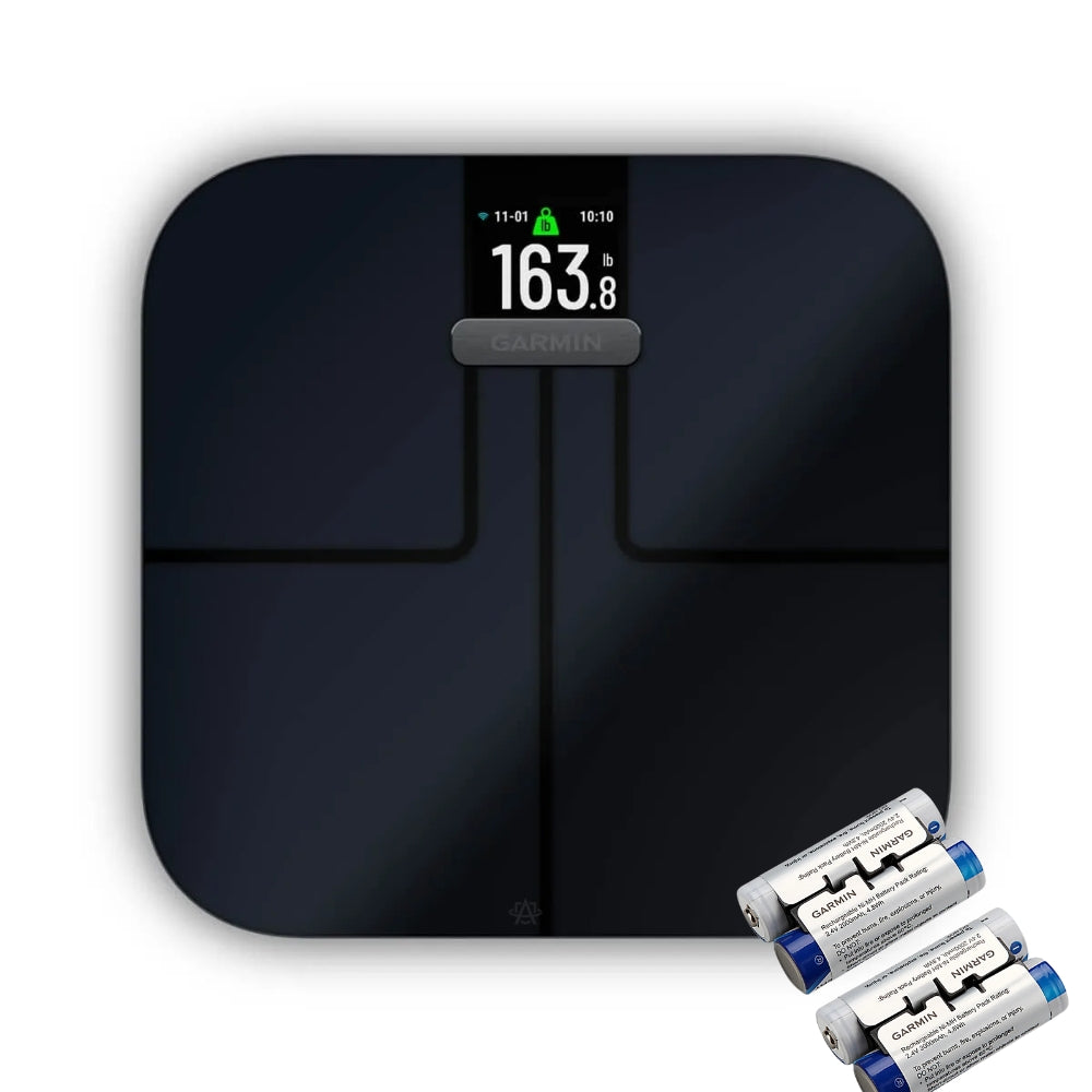 Garmin Index S2 Smart Scale - Wireless Body Composition Analyzer with Bluetooth, BMI, Weight & Body Fat Tracking - Perfect for Home Gym & Fitness Enthusiasts