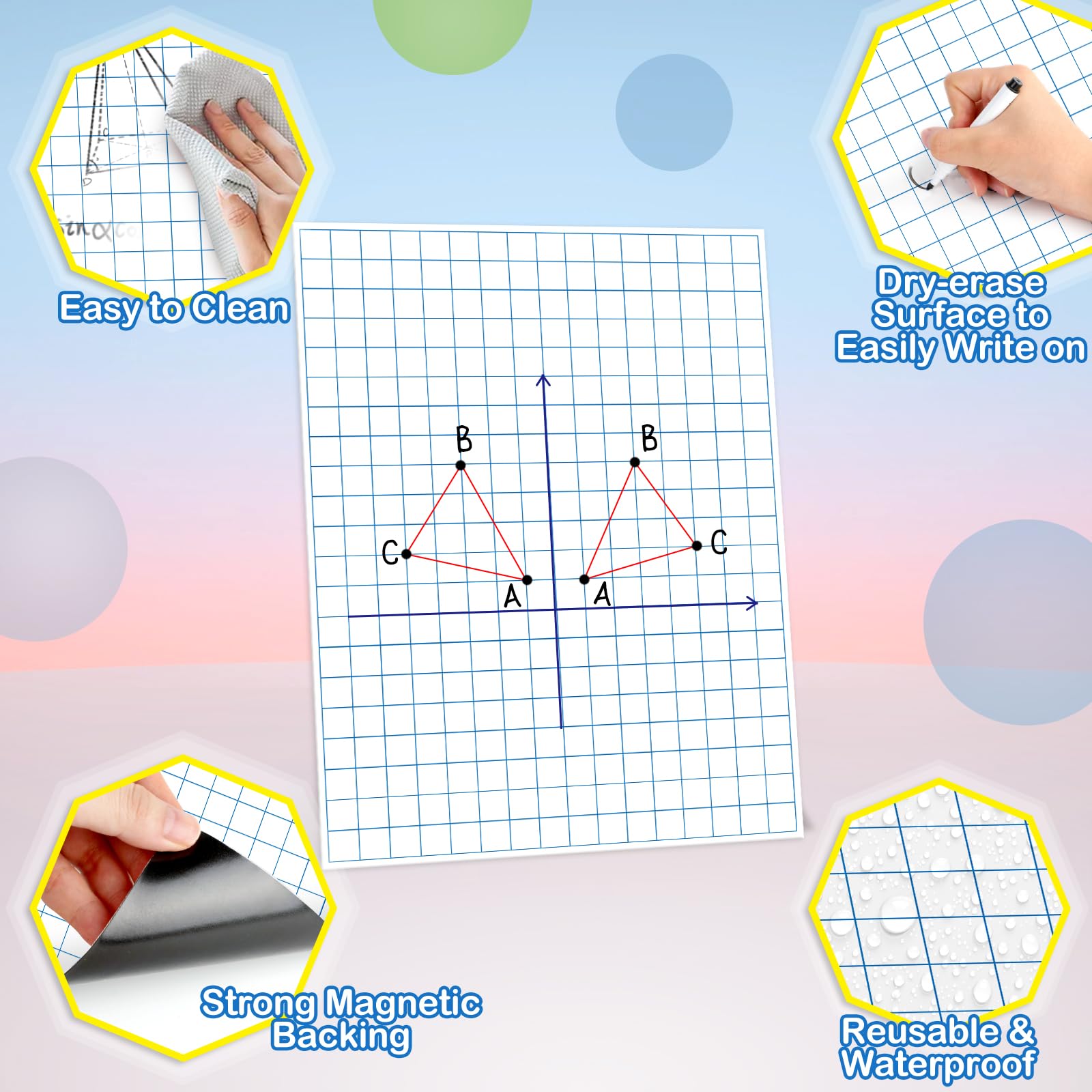 Aizweb Giant Magnetic Graph Paper - 21.5