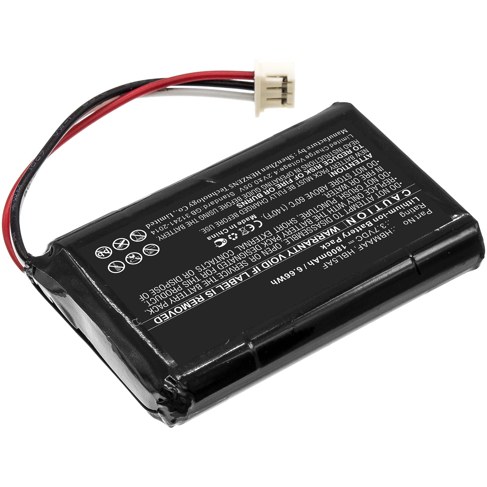 Synergy Digital Cordless Phone Batteries - 3-Pack Li-ion 3.7V 1800mAh Replacement for Huawei HBL5AF Cordless Phone | Compatible with Huawei HBL5AF Battery | Perfect for Home & Office Use