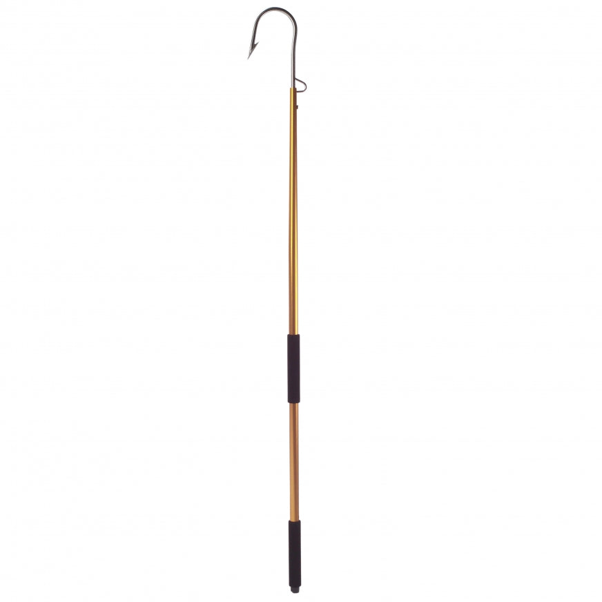 Aftco 6ft Gold Flying Gaff Handle - Heavy Duty Fishing Gaff Pole for Offshore & Big Game Fishing - Perfect for Tuna, Marlin & Swordfish