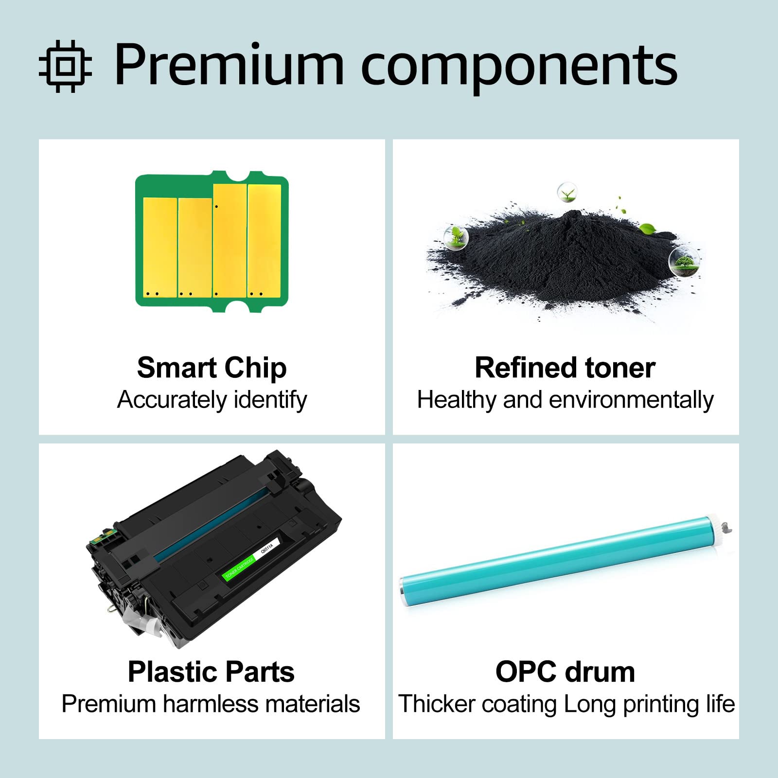 High Yield Compatible Toner Cartridge Replacement for HP 11A Q6511A - Works with HP LaserJet 2430tn 2420dn 2420d 2420 2410 2400 Printers - Black (1-Pack) - Ideal for Office, Home & Small Business Printing Needs