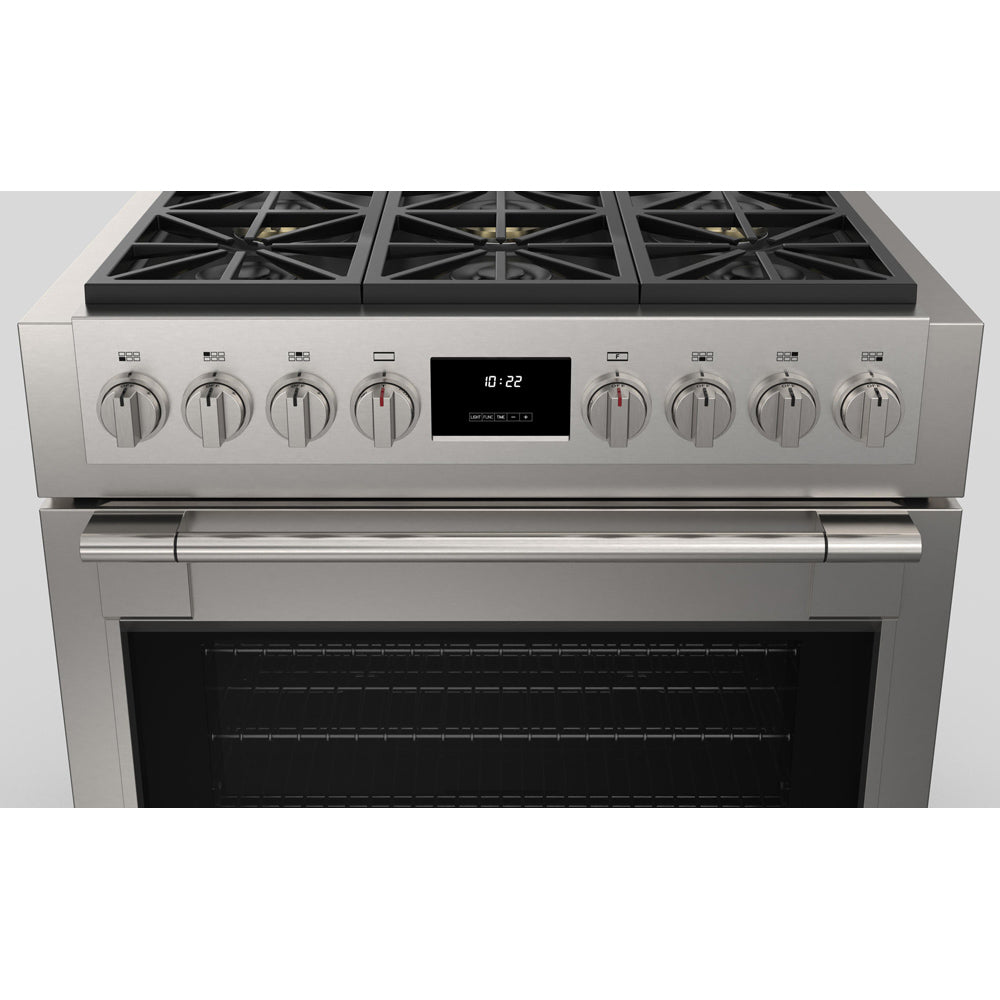 Fulgor Milano 36 Inch 600 Series Pro All Gas Range with 6 Burners - Stainless Steel (F6PGR366S2) | Professional Kitchen Appliance for Home Chefs & Restaurants