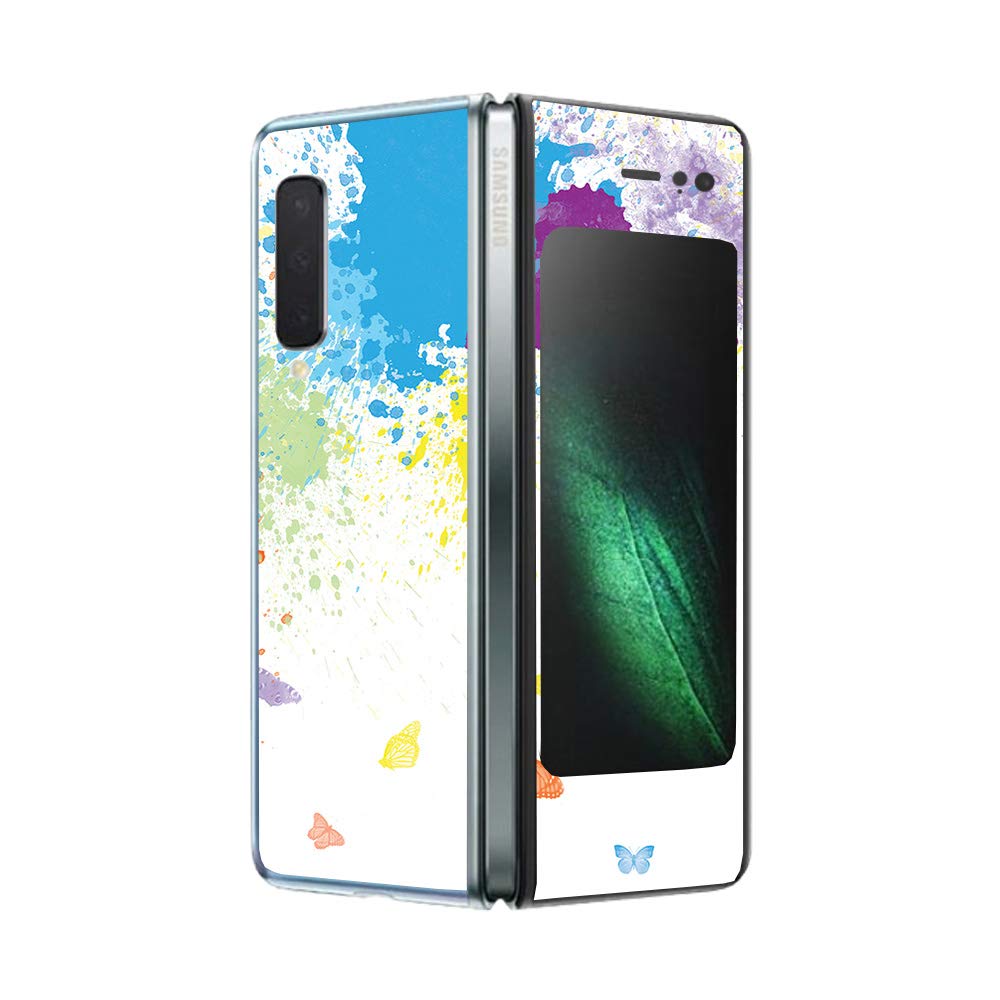 MightySkins Carbon Fiber Skin for Samsung Galaxy Fold - Durable Protective Cover for Daily Use